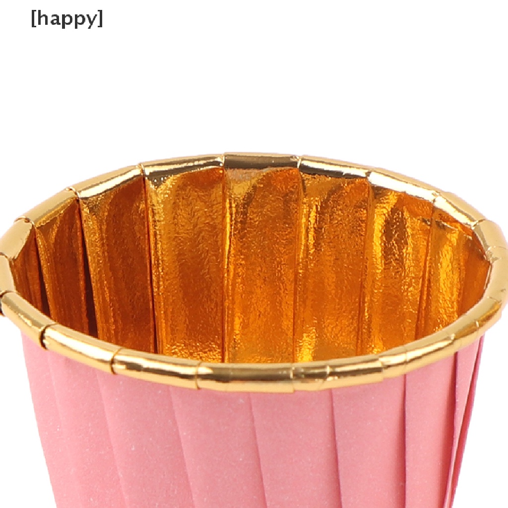 HA 50PCS/Pack Cupcake Liner Cake Wrappers Baking Cup Tray Case Cake Paper Cups ID