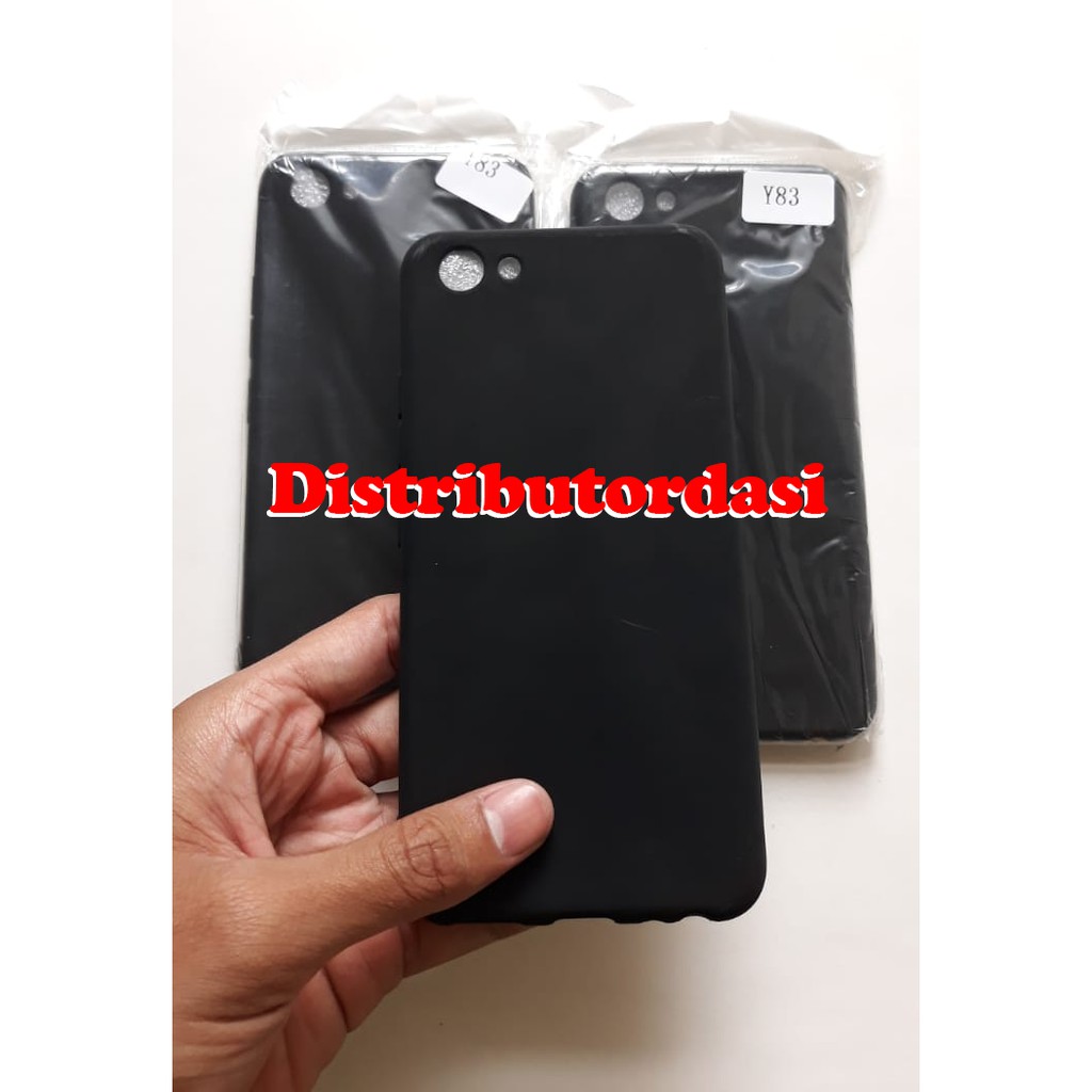 SOFTCASE CASE TPU SILIKON CASING KONDOM blackmatte case Vivo y83 ready stok grosir