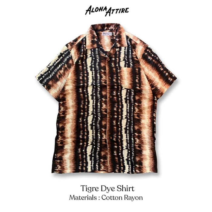 Aloha Attire Tigre Dye Shirt - Kemeja Pantai / Kemeja Pria