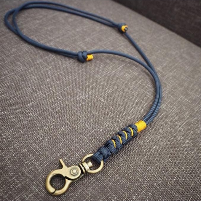 

BISA BAYAR DITEMPAT Lanyard adjustable gantungan id card paracordistic KOMPLIT Kode 410