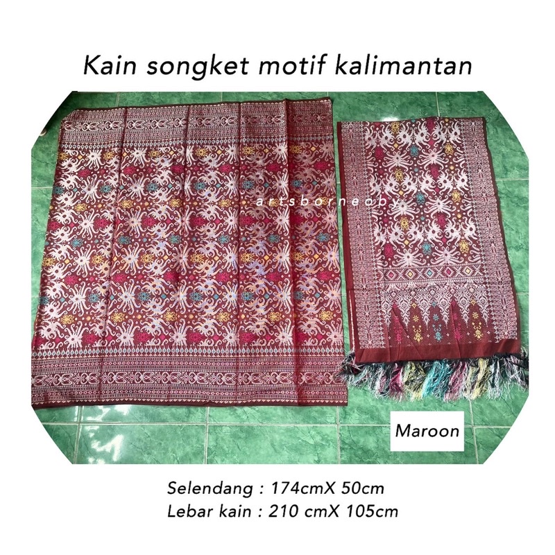 KAIN SONGKET MOTIF KALIMANTAN