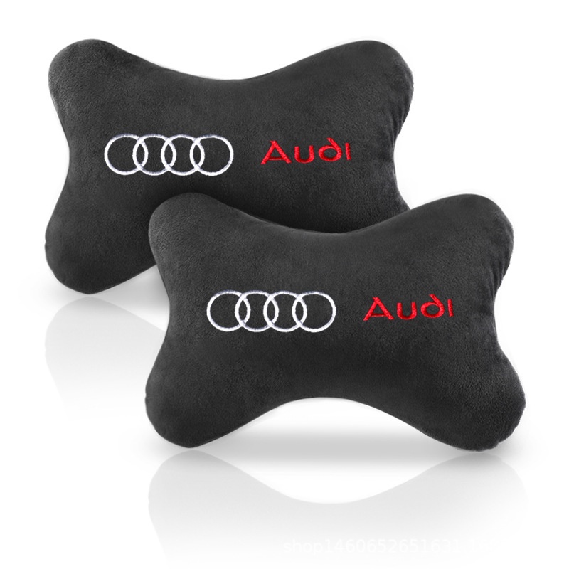 Bantal Sandaran Kepala Jok Mobil Warna Hitam Untuk Audi A1 A2 A3 A4 A5 A6