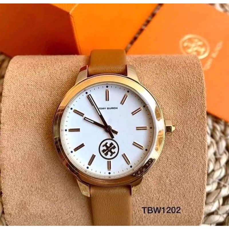 TBW1202 Leather watch Brown (detik jalan di logo)