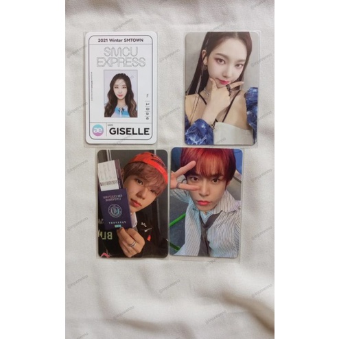 READY| PHOTOCARD SMCU AESPA KARINA, PASSCARD GISELLE, NCT DOYOUNG NIGHTTIME, SHOTARO DAYTIME SMCU EX