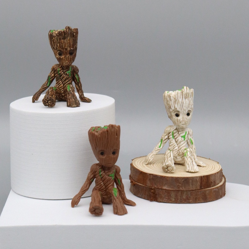 Mainan Action Figure Marvel Guardians Of The Galaxy Tiny 2 Groot Baby Tree Man Ukuran 6cm Untuk Dekorasi Meja