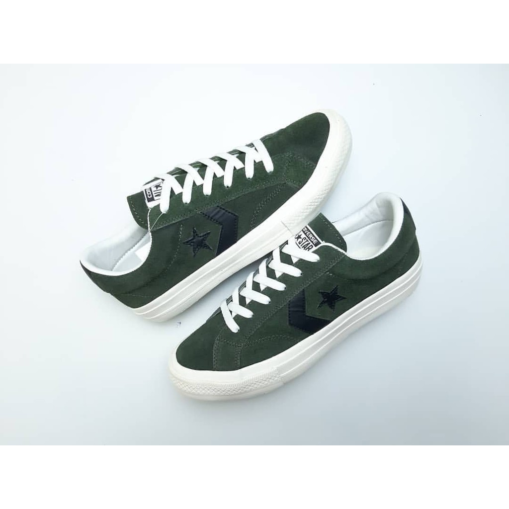 SEPATU IMPOR CONVERSE STAR PLAYER PREMIUM BLACK SNEAKERS HIJAU ARMY KADO HADIAH COUPLE CEWEK COWOK MURAH