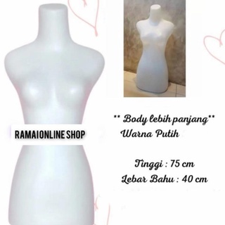 Jual Manekin Patung Body Setengah Badan Wanita (Patung Baju Cewek