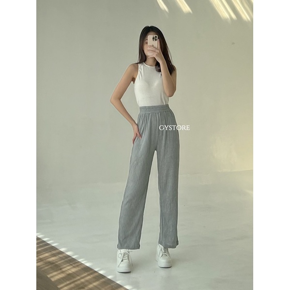 Celana Kulot Knit Kira Highwaist