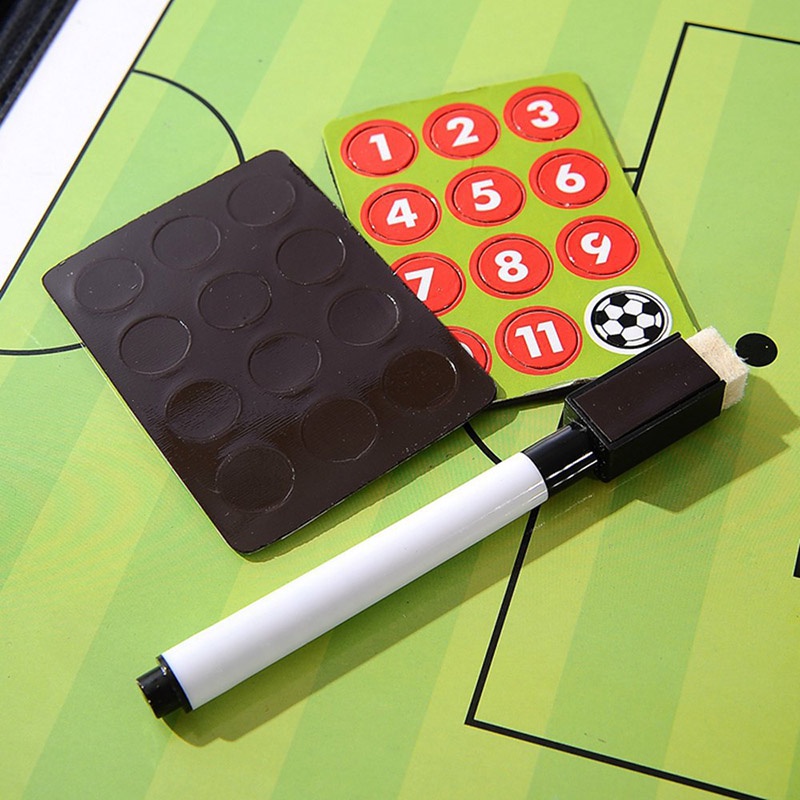 【32*53 CM】Papan Strategi Sepak Bola/Sepakbola Coach Board/Pelatih Tactic Board Magnet/Soccer Coach Board