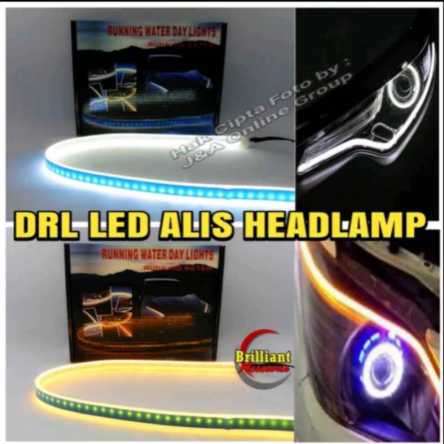 Led Alis Headlamp - DRL White Headlamp Plus Sein Running