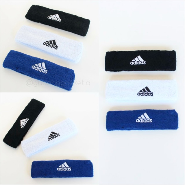 Headband Ikat Kepala Handuk Wool Olahraga Keringat Basket Futsal Adidas Import