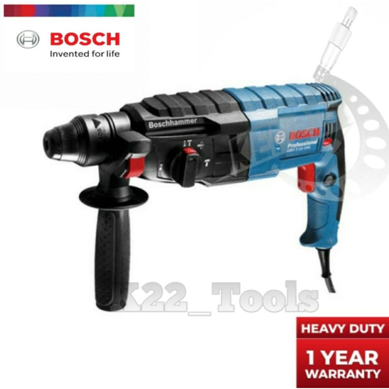 MESIN BOR TEMBOK ,BOR BOBOK BETON BOSCH GBH 2-24 DRE ROTARY HAMMER / HAMMER DRILL 24 MM