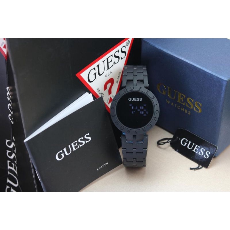 jam tangan wanita NEW Guess rantai touch screen DM4cm +box +buku +paper bag