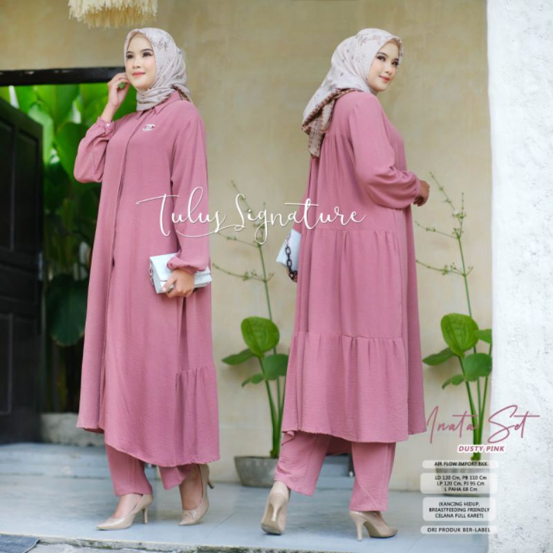 INATA SET BY TULUS SIGNATURE (ONE SET WANITA) Set muslimah premium rekomended