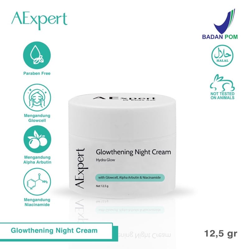 Satuan AExpert Night Cream Glowthening /Malam by Ashanty X dr.Ekles
