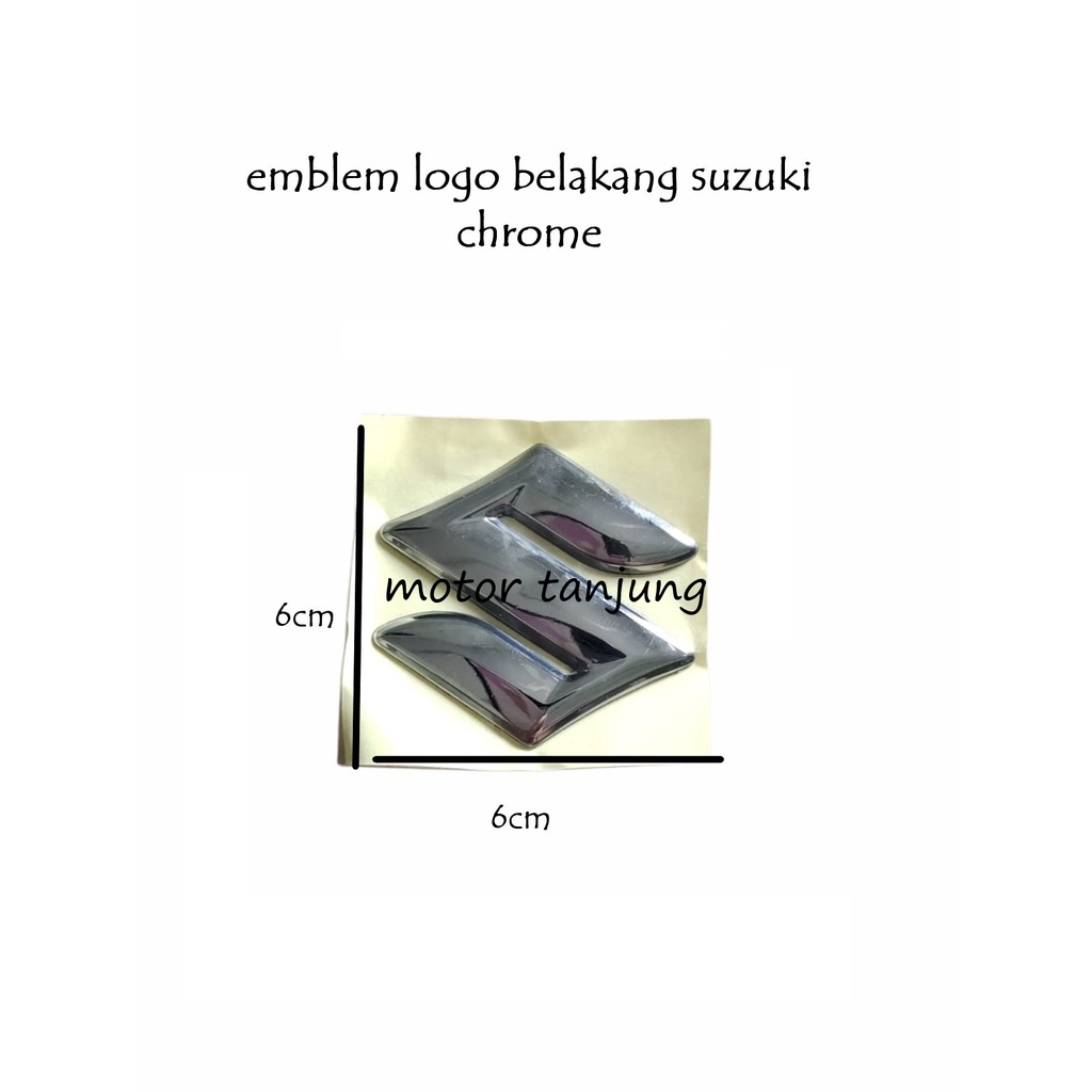 embelm logo S suzuki bagasi belakang apv swiff dll satuan