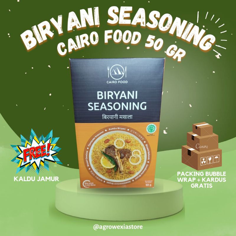 

Bumbu Nasi Briyani / Biryani Cairo Food kemasan 50 gr