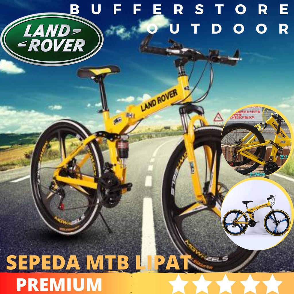  Sepeda  Gunung Lipat  MTB Carbon Steel 26  inch 8 speed 