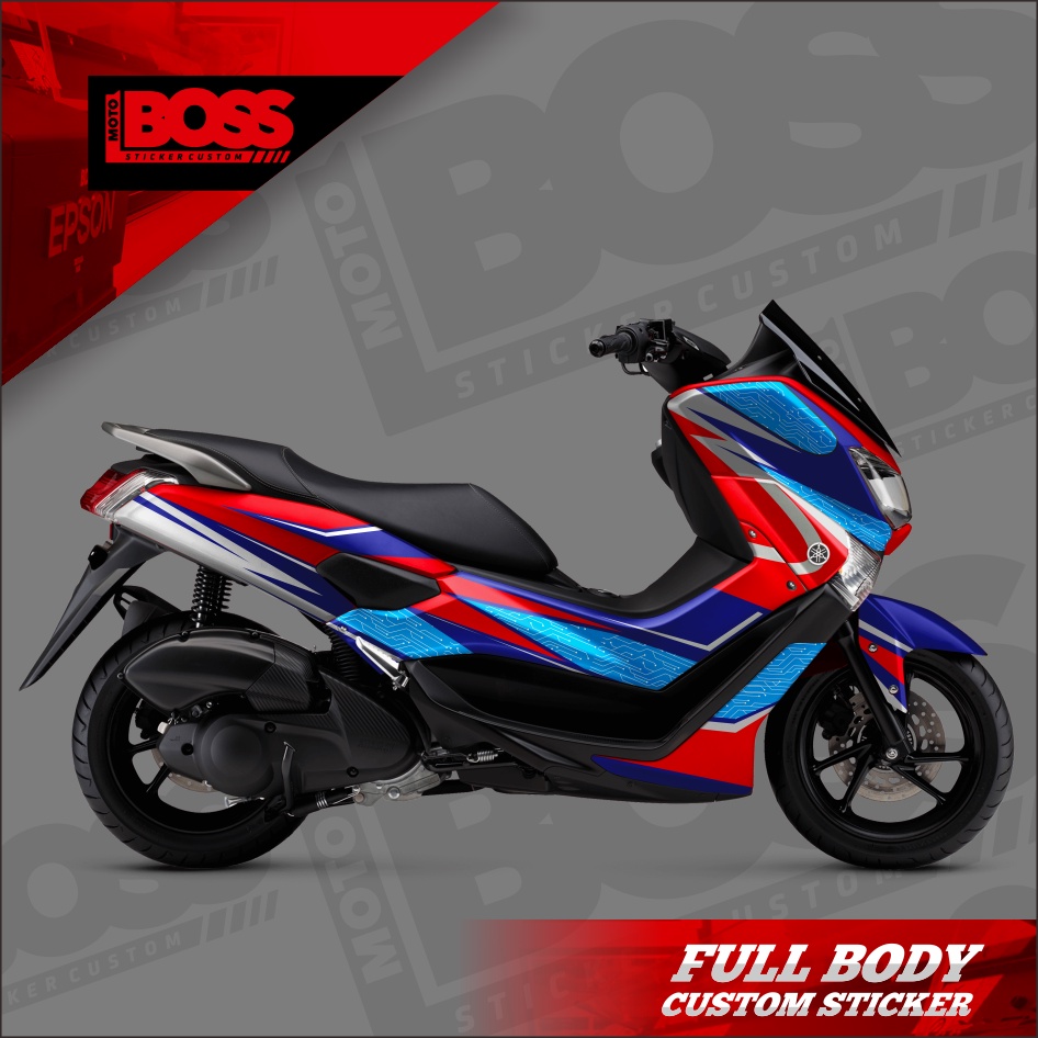 Decal Sticker Stiker Yamaha Nmax 2016 2017 2018 2019 Full Body Striping Full Body Nmax Motif Gracing
