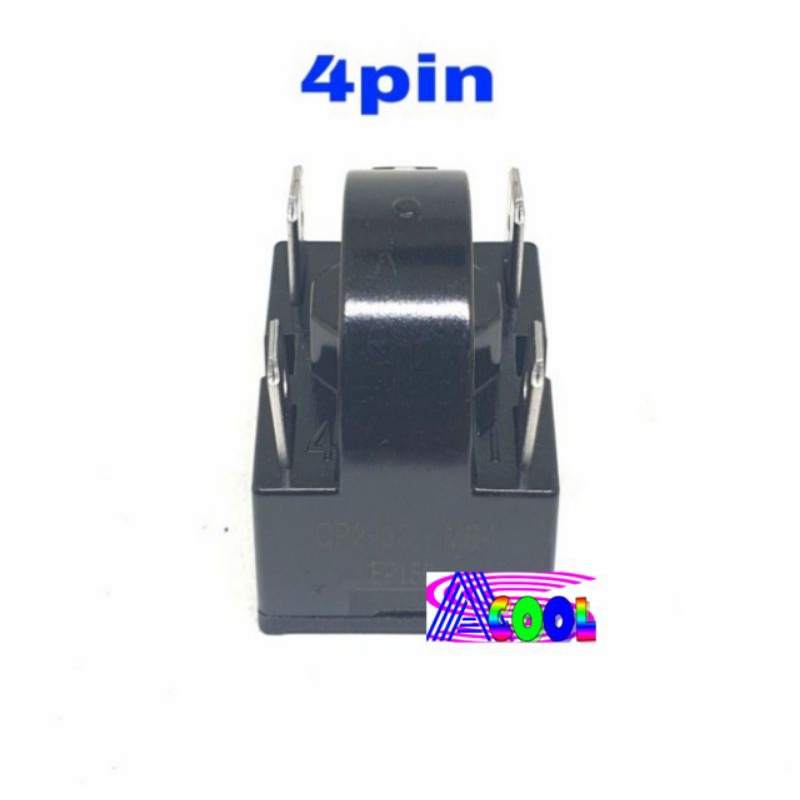 Relay Kulkas 4pin/PTC Rilay 4 Kaki/Relai/Rilai Kulkas