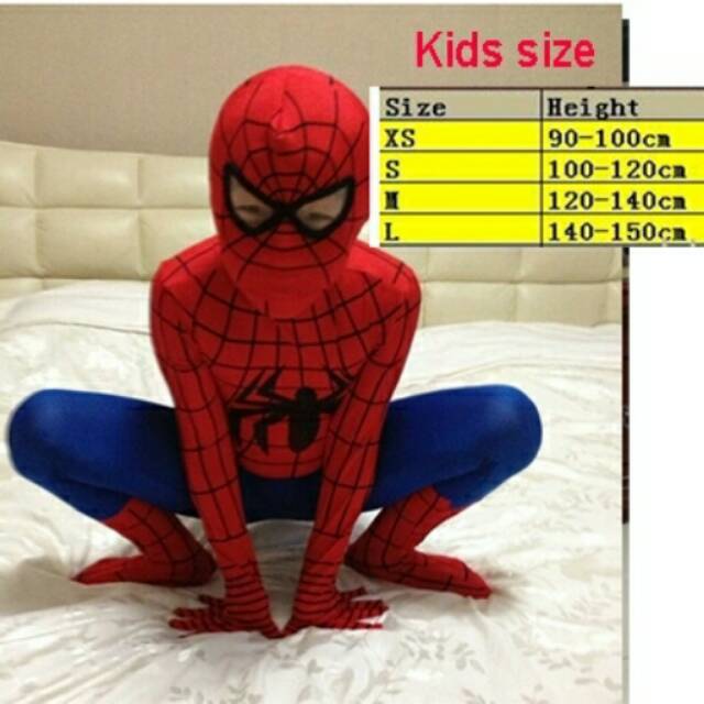 Kostum Spider-Man anak