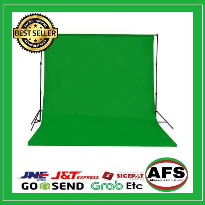 Background Warna Hijau Green Screen 2 7x 3 M Foto Studio New