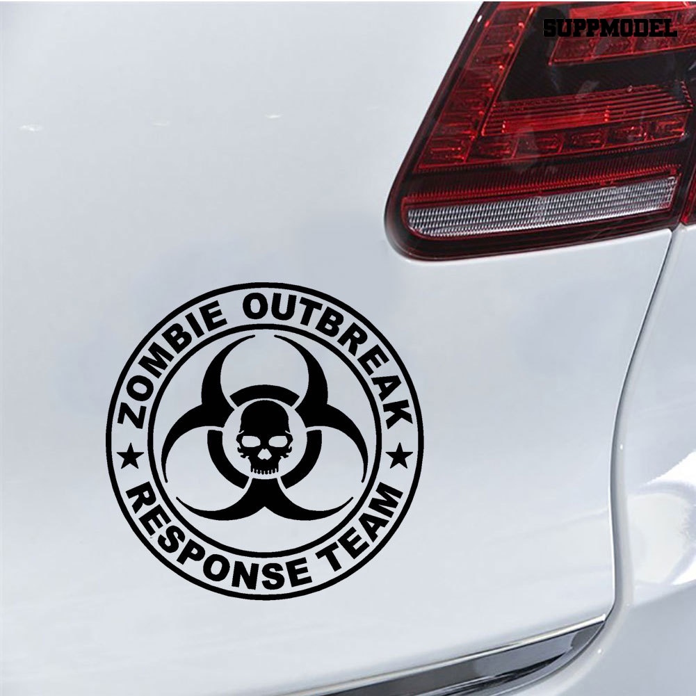 Stiker Reflektif Tema Zombie Outbreak Response Team Untuk Mobil