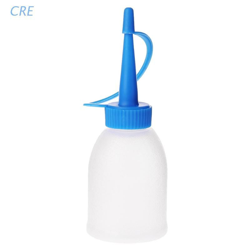 CRE  30ml Industrial Glue Gel Oil Ketchup Plastic Squeeze Bottle Jet Dispenser w/ Cap