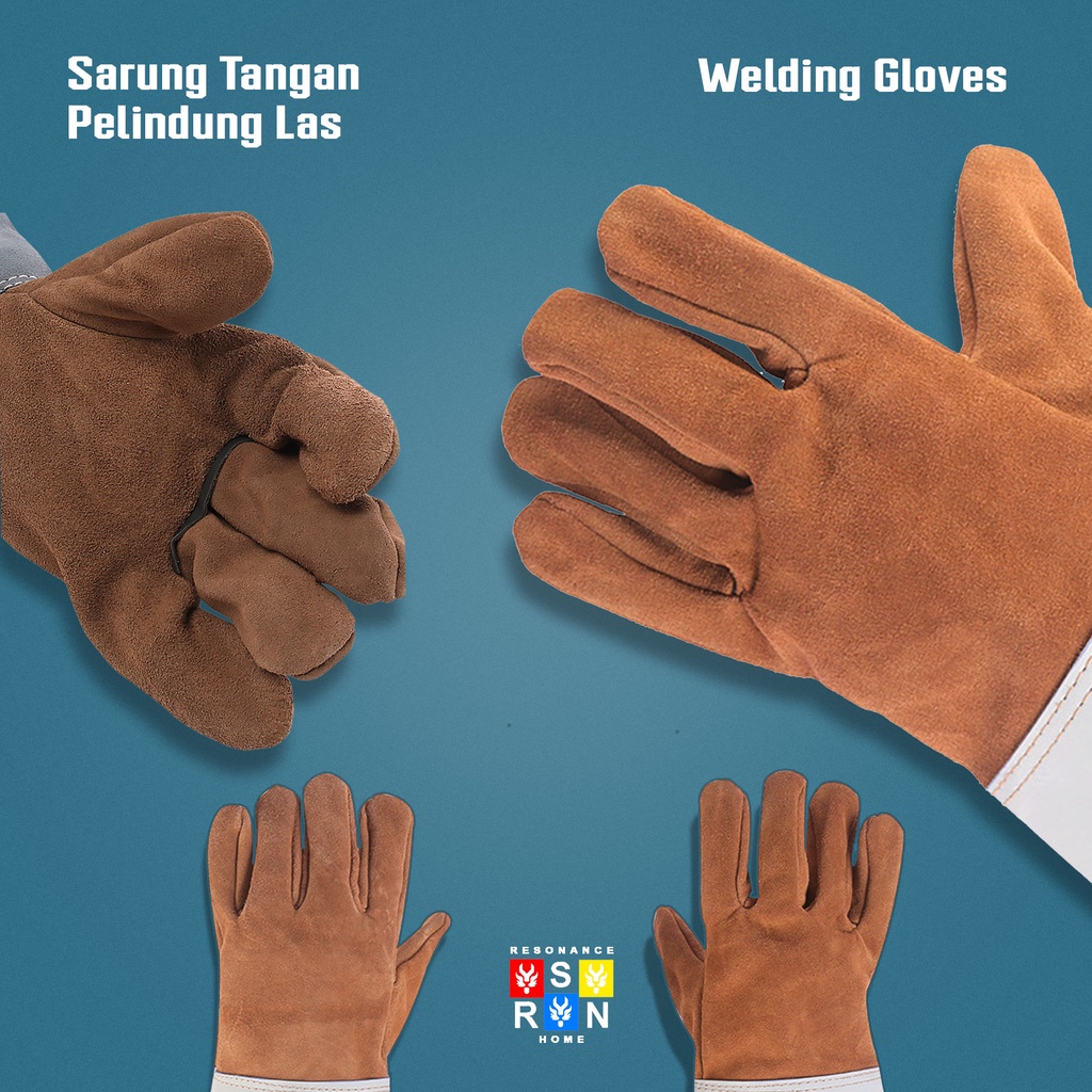 Sarung Tangan Las Listrik Kulit Anti Api  / Safety Gloves Resonance Home