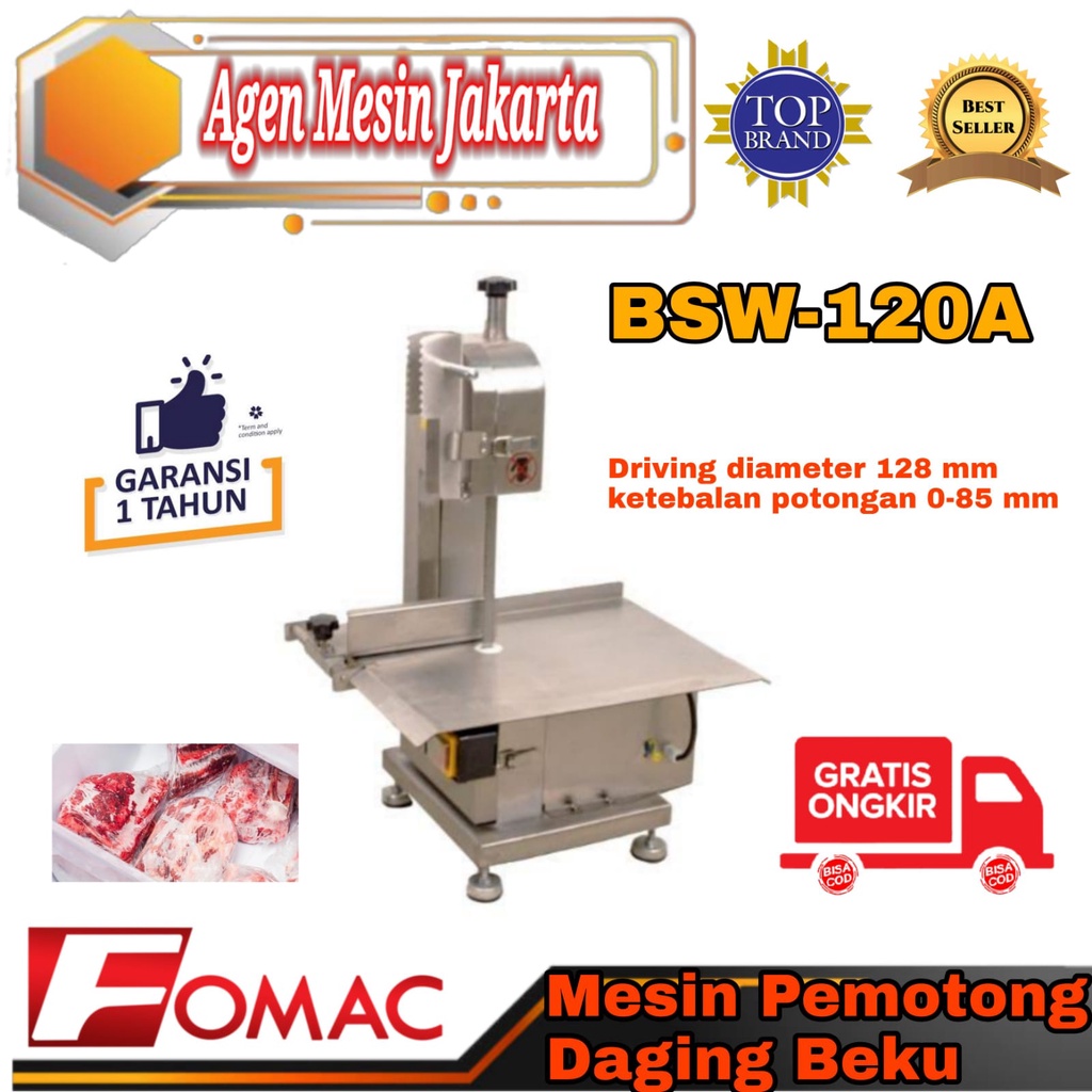 Mesin Pemotong Tulang Daging Beku Bone Saw BSW-120A FOMAC