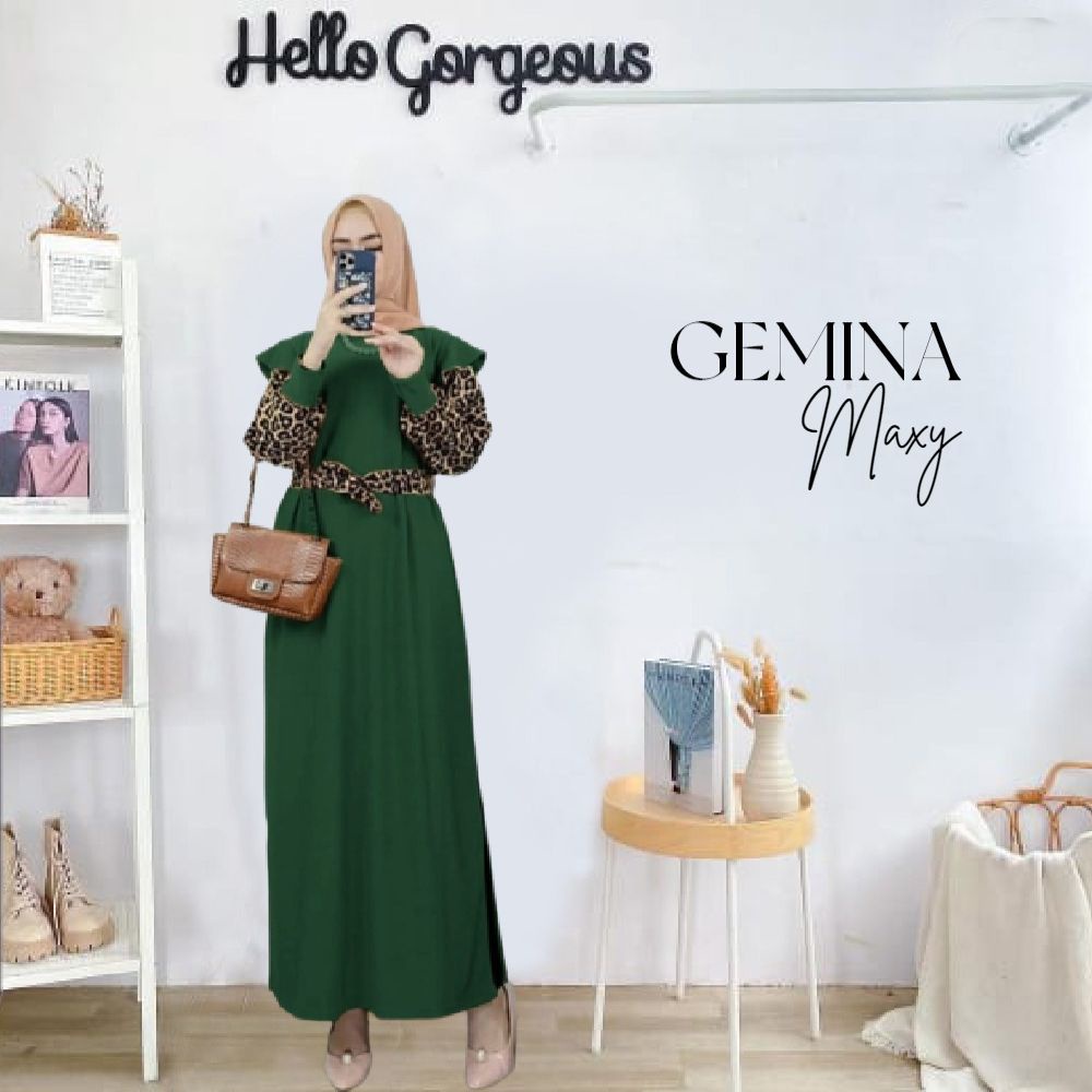 PAKAIAN WANITA LONG TUNIK MAXI GEMINA MUSLIM DMR