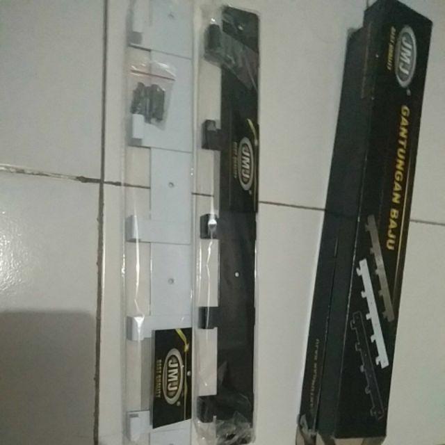 Gantungan Baju Dinding 5 Kait / Gantungan Serba Guna Tipe Neo (putih)