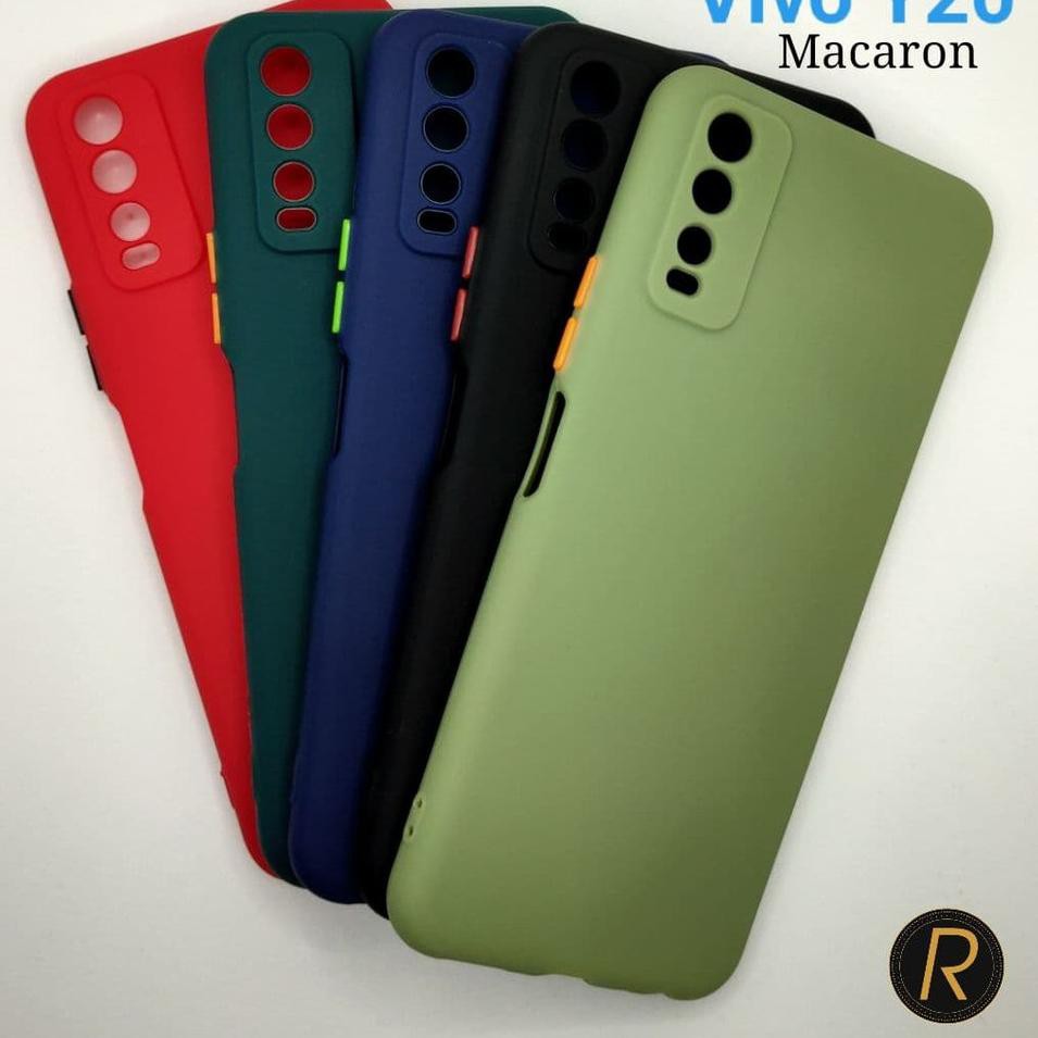 Hott Sale.. Premium Case Black Vivo Y20 Y20s Y20i Y12s Softcase Warna Hitam Bening Biru Merah Hijau