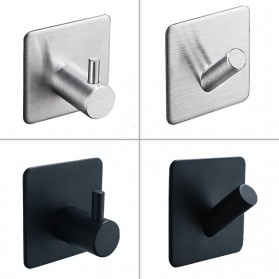 M2 Gantungan Baju Pakaian Topi Tempel Dinding Wall hock Besi Kuat Stainless Hook Gold Silver kapstok