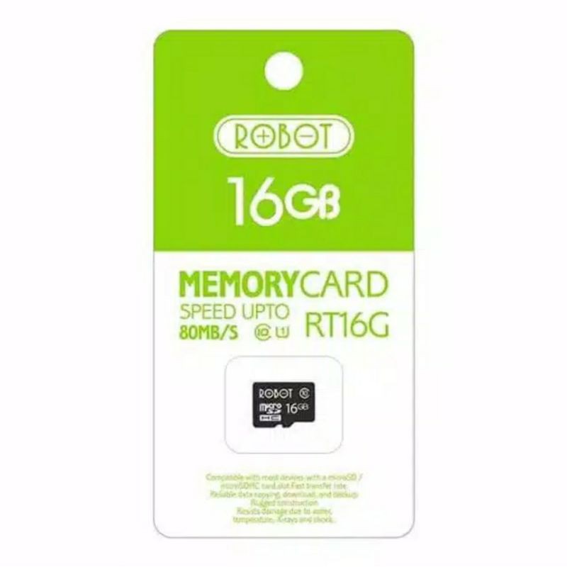 Micro SD Robot 16GB RT16G Class 10 - Memory Card