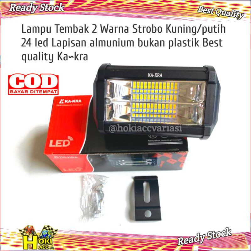 Jual Lampu Tembak Sorot Led Bar Cree Cwl 24 mata 12v 6000k super terang