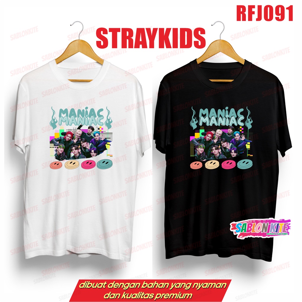 MURAH!!! KAOS STRAYKIDS MANIAC RFJ091 UNISEX