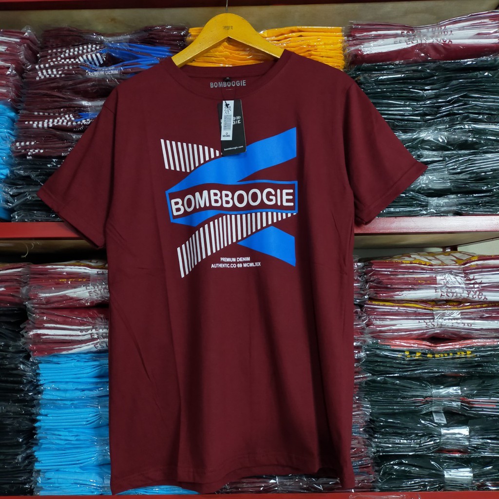 Kaos Distro Pria / Kaos lengan Pendek Pria / Kaos Bombboogie