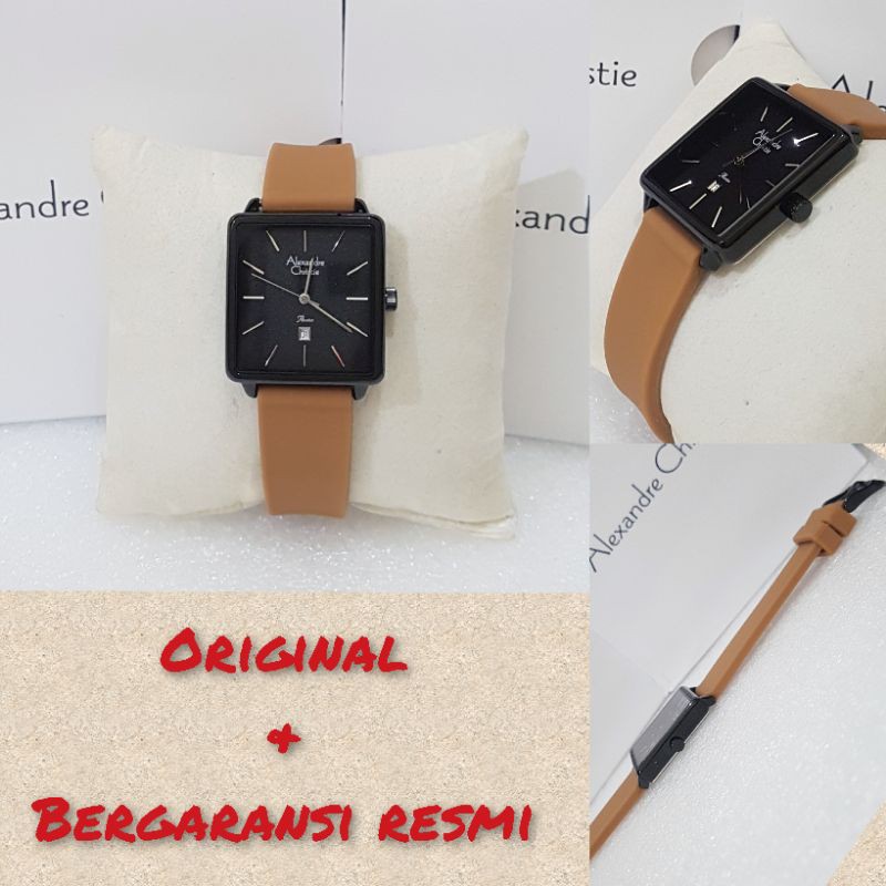 Jam Tangan Alexandre Christie Wanita Ac 2810 coklat hitam Alexander Christie Wanita