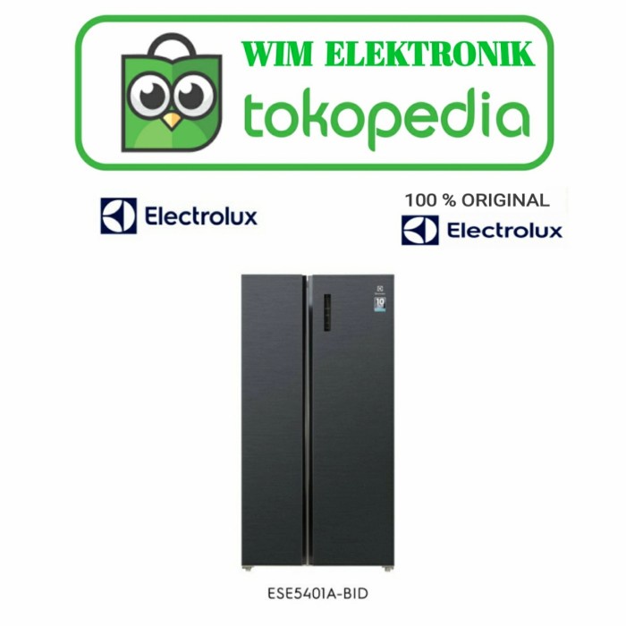 

(BISA COD) Kulkas sbs ELECTROLUX ESE 5401 A-BID / ESE5401A-BID 505 L