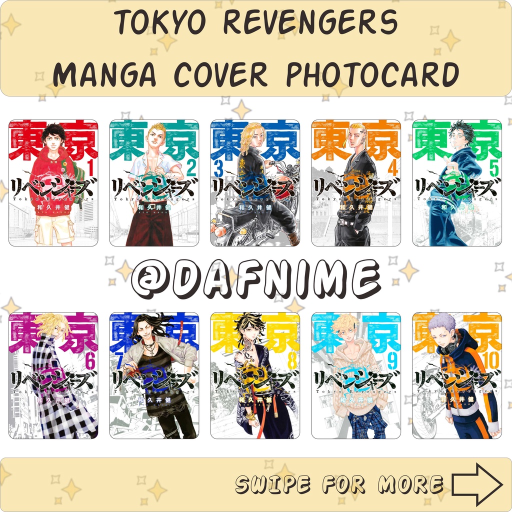 TOKYO REVENGERS MANGA COVER EDITION PHOTOCARD ANIME