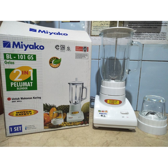 Blender Miyako (Kaca) 2 in 1 BL 101 GS