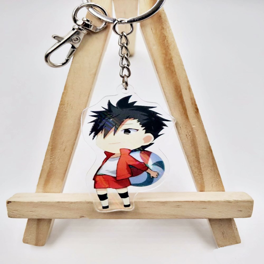 Anime Haikyuu Kageyama Hinata Kenma Kozume Acrylic Figure Keychain Decor Bag Pendant Collection Model Toys for Kids Gift