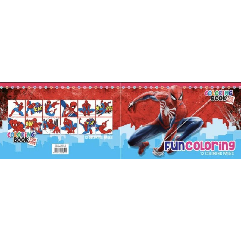 buku mewarnai anak/DRAWING BOOK-SPIDERMAN KECIL