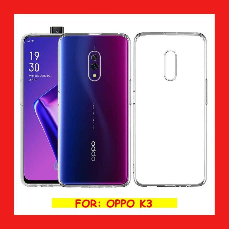 OPPO K3 A57 2022 A5 2020 A9 2020 REALME X CASE SOFTCASE CLEAR HD BENING TRANSPARAN 2mm SOFT SILIKON KARET CASING COVER