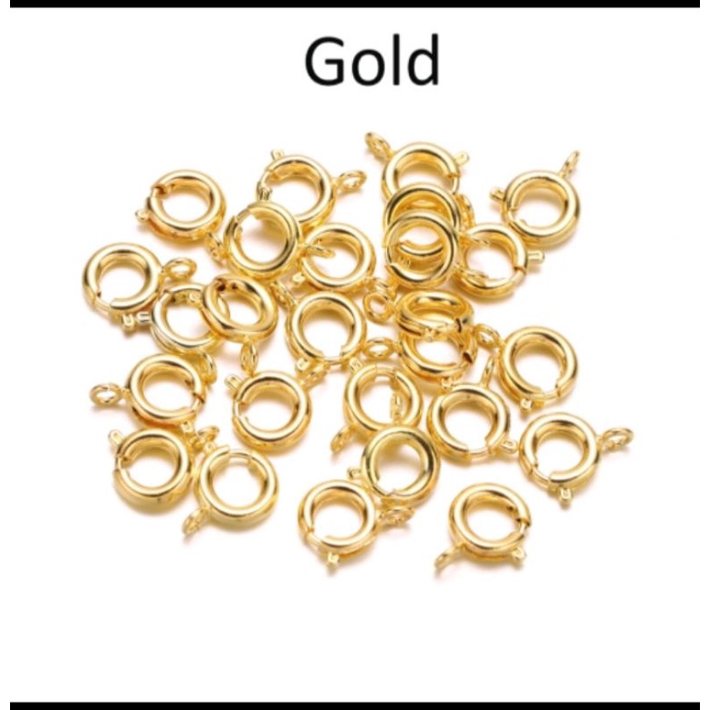 Pengait Gelang / Kalung Bentuk Bulat Lucu Bahan Xuping Lapis Emas