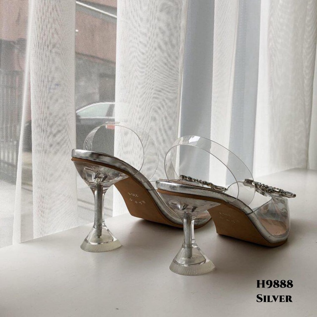 WYN HEELS TRANSPARENT FASHION KOREA H9888