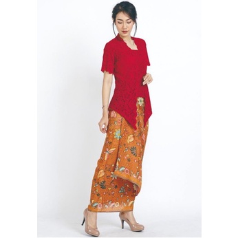 Pusat Bordir Tasikmalaya - Atasan Kebaya Brokat Kutu Baru Modern Kinan Grosir