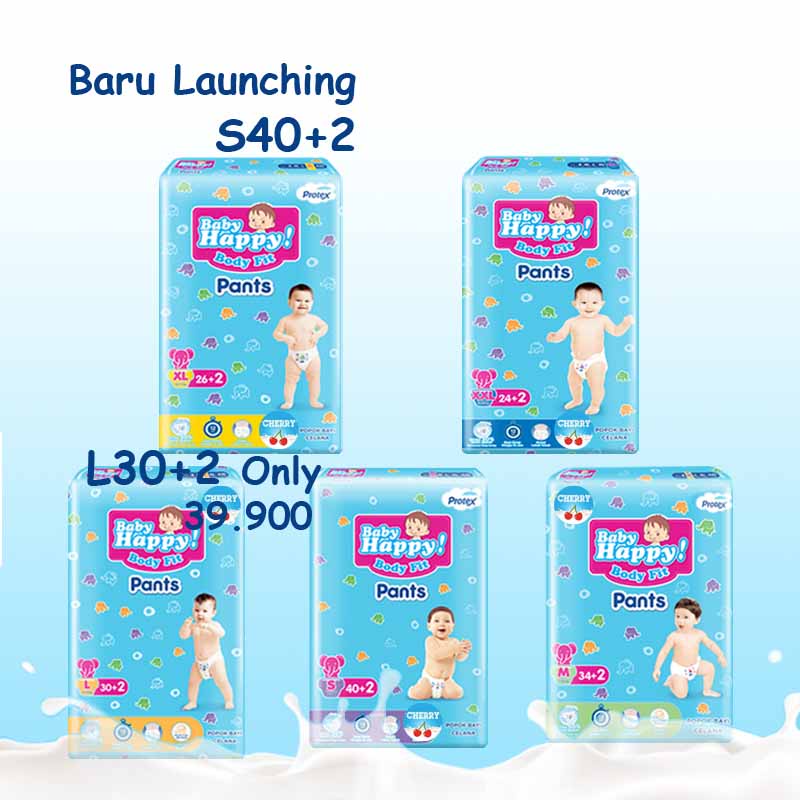 BABY HAPPY FIT PANTS [S40 / L30 / M34 / XL26 / XXL24]-5