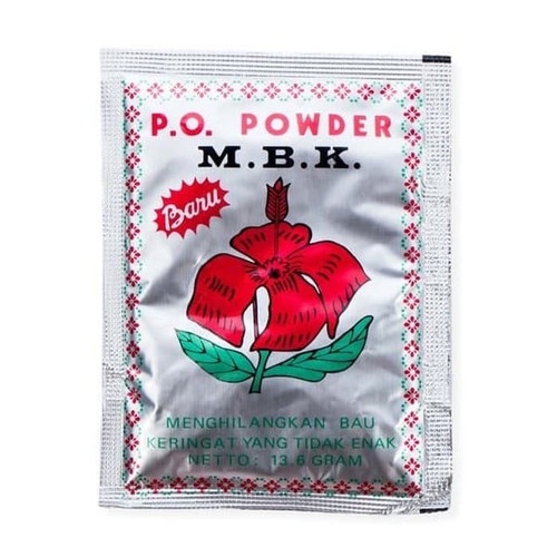 MBK Powder Sachet Putih dan Silver Untuk Bau Badan 13.6 Gram